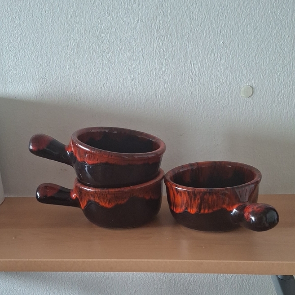 Evangeline Canada Other - Set Of 3 French Onion Soup Bowls with Handle